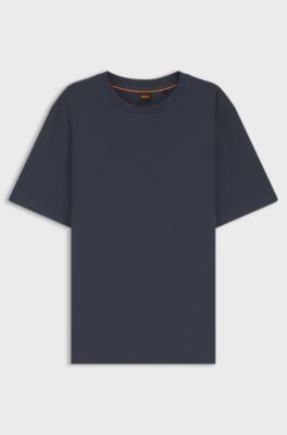 Stretch-cotton T-shirt, Dark Blue