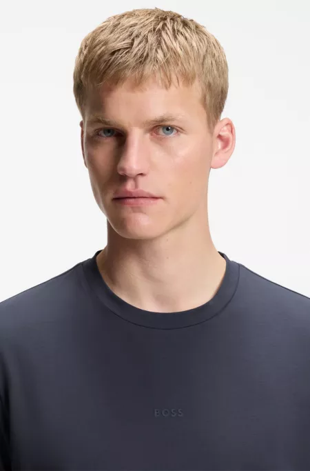Relaxed-fit T-shirt with a layered logo print