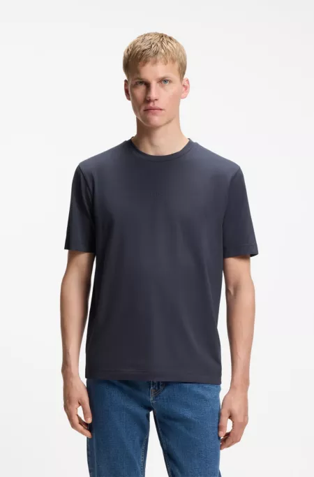 Relaxed-fit T-shirt with a layered logo print