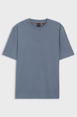 Stretch-cotton T-shirt, Blue