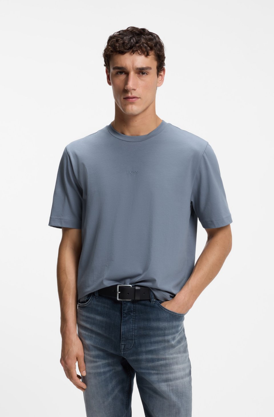 Stretch-cotton T-shirt