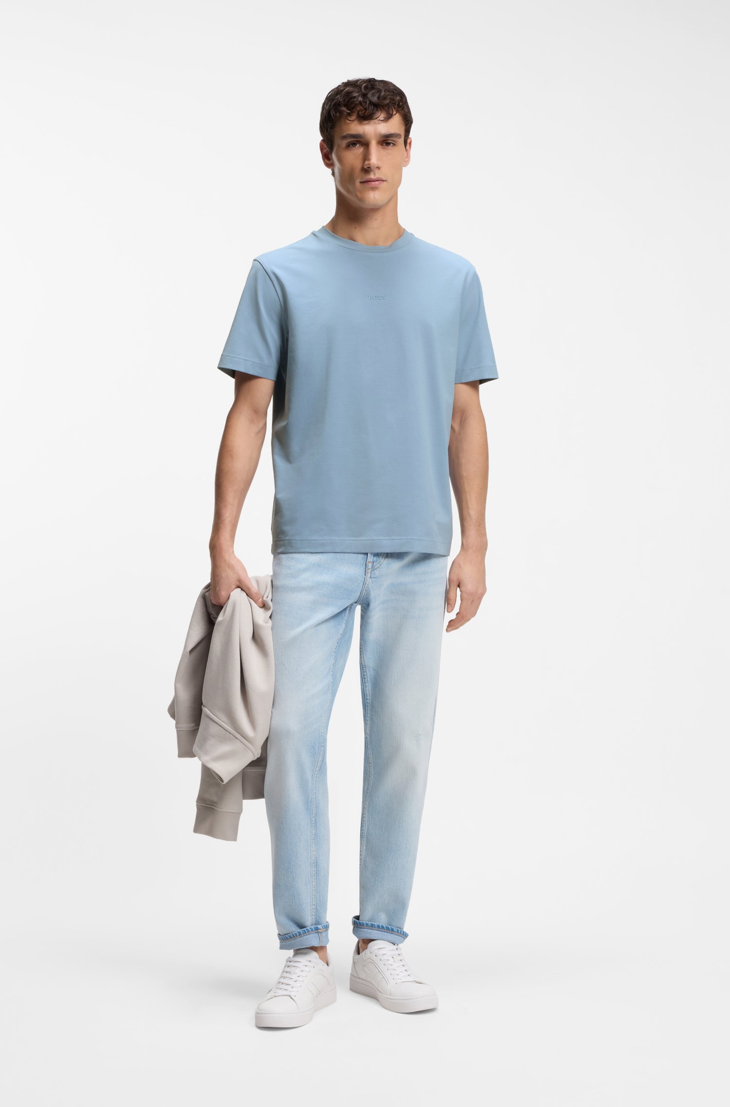 Boss Stretch-cotton T-shirt herr – bild 2