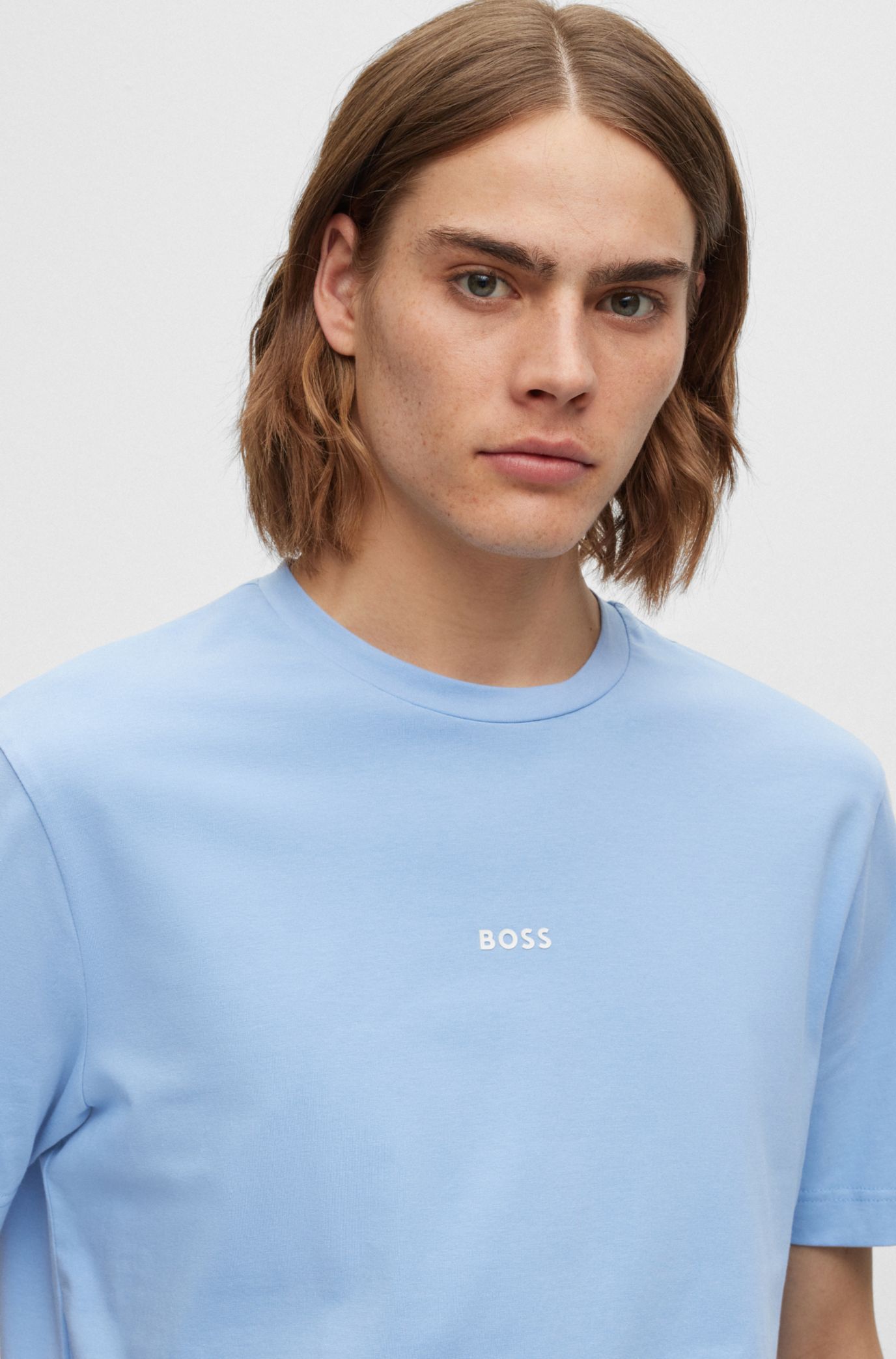 hugo boss light blue t shirt