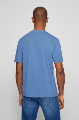BOSS - Relaxed-Fit T-Shirt aus Stretch-Baumwolle mit Logo-Print