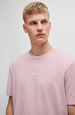 BOSS - Relaxed-Fit T-Shirt aus Stretch-Baumwolle mit Logo-Print