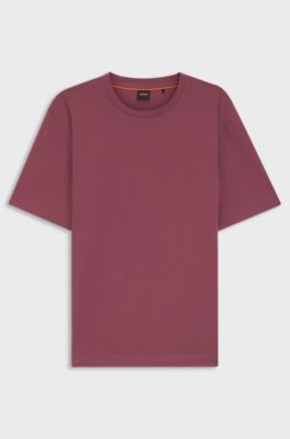 Stretch-cotton T-shirt, Red