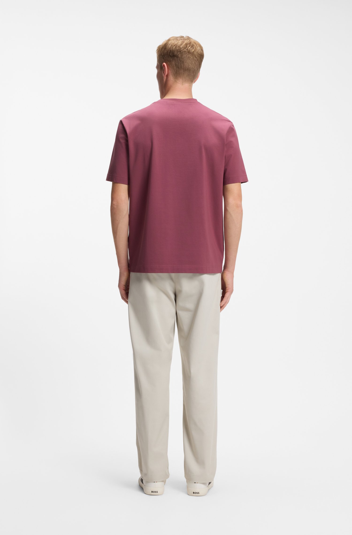 Boss Stretch-cotton T-shirt herr – bild 3