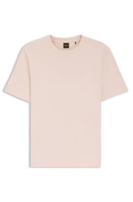 Stretch-cotton T-shirt with logo print 1