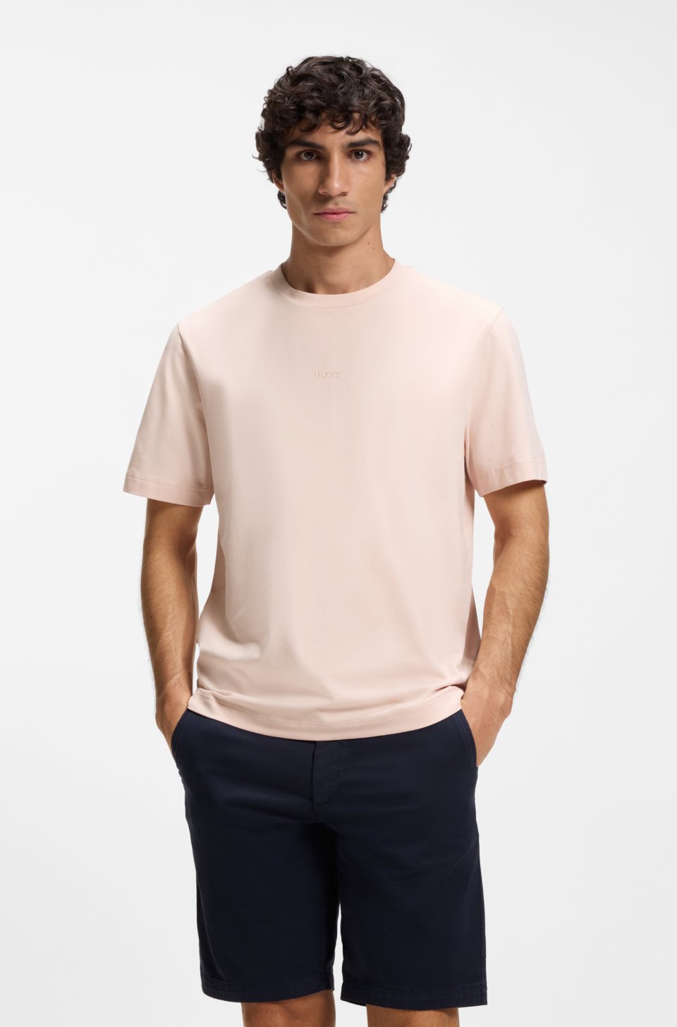 Stretch-cotton T-shirt