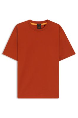 BOSS - Relaxed-fit T-shirt in stretch cotton with logo print
