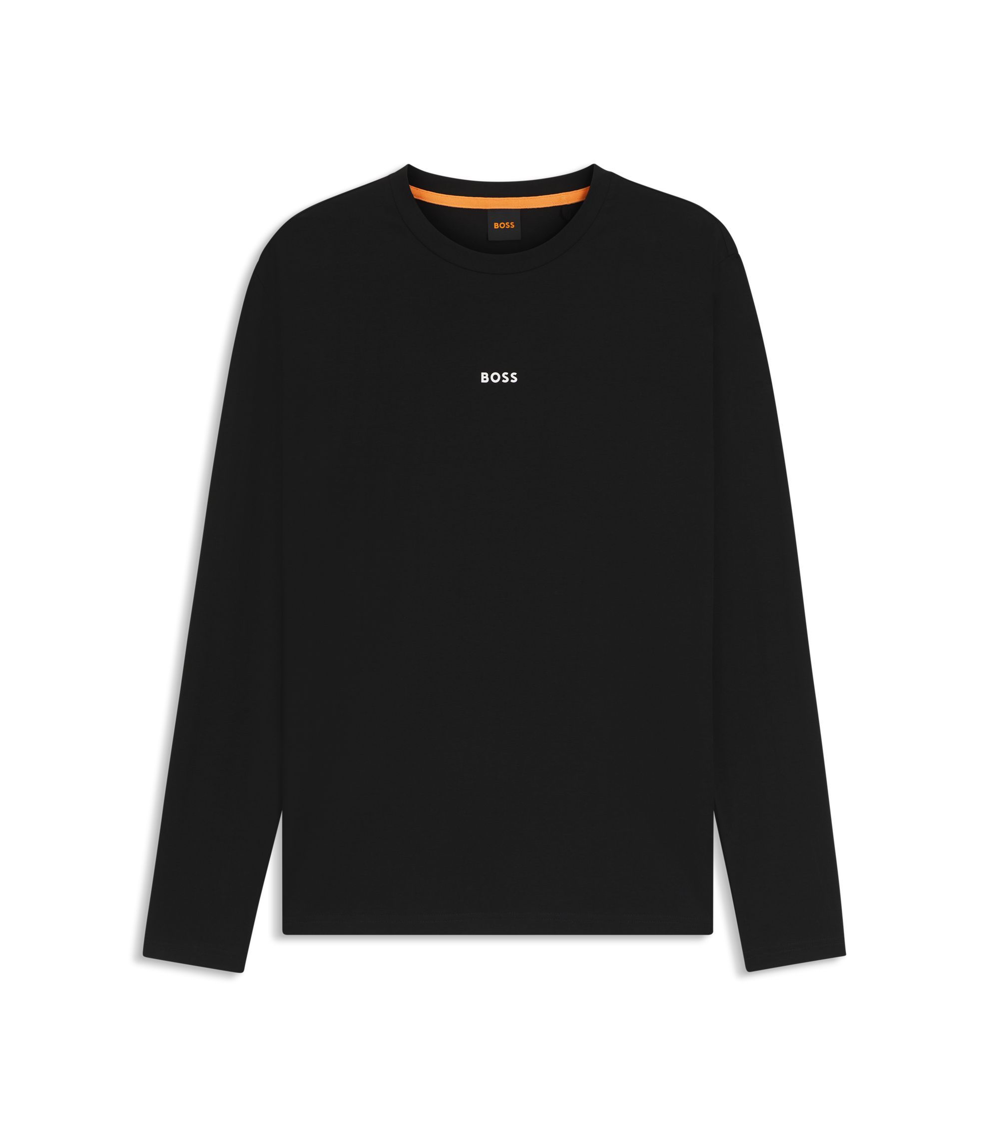 BOSS - ロングスリーブTシャツ ストレッチコットン ロゴプリント