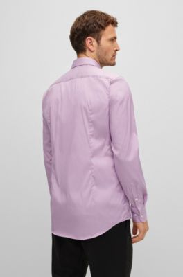 hugo boss purple dress shirt