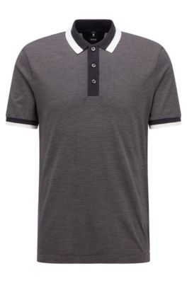 hugo boss silk polo shirt