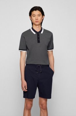 hugo boss silk polo shirt