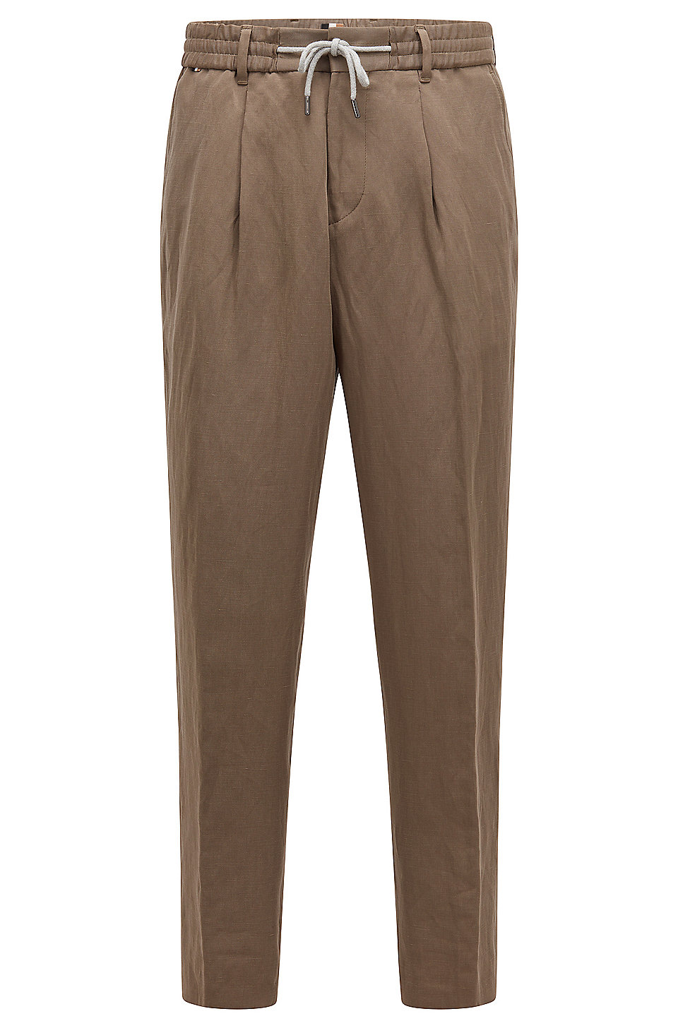 BOSS - Tapered-fit trousers with drawstring waist