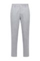 Tapered-fit trousers in a linen blend, Blue