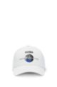 Cotton-twill cap with Earth Day print, Light Beige