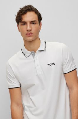 Collar Polo Blanco Hugo Boss Polos Hugo Playera Hugo Boss Blanca