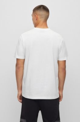 HUGO - Organic-cotton T-shirt with logo print