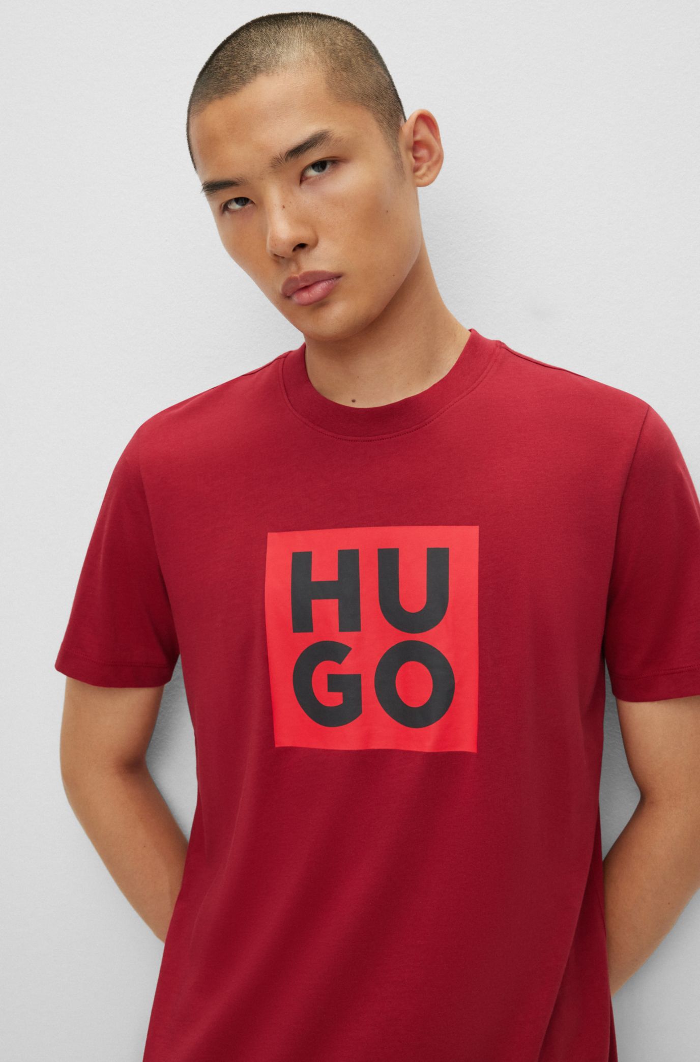 Huf Essentials OG Logo Mens Short Sleeve T-Shirt - Athletic Grey