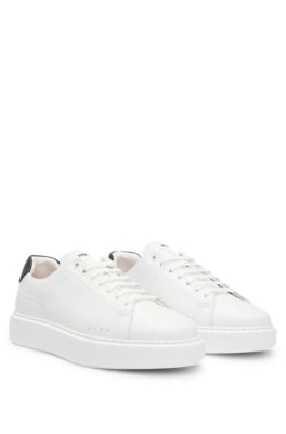 real leather trainers