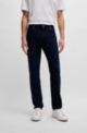 Dunkelblaue Regular-Fit Jeans aus Denim mit Kaschmir-Haptik, Dunkelblau