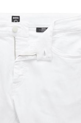 hugo boss mens white jeans