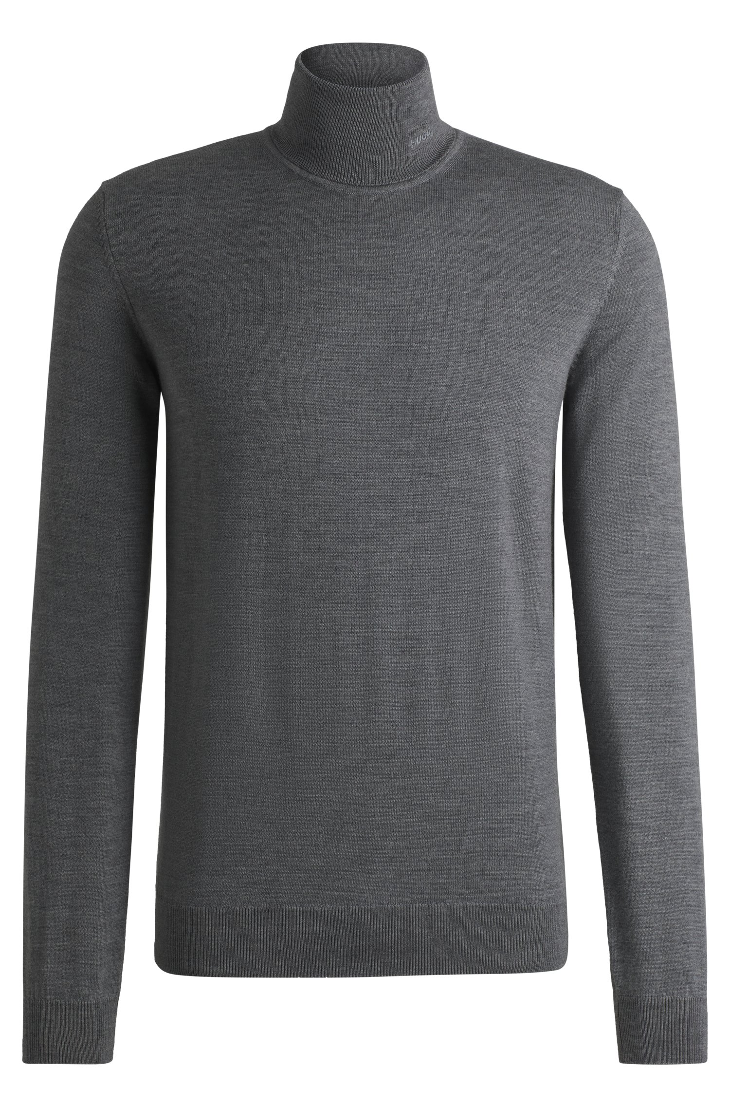 Pull Regular à col roulé en laine vierge