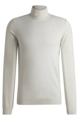 HUGO REGULAR-FIT ROLLNECK SWEATER IN VIRGIN WOOL 