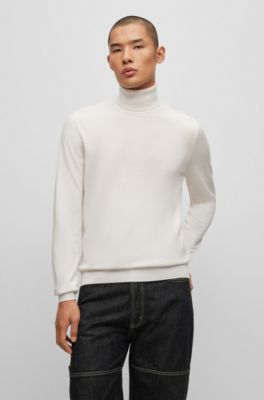 HUGO - Turtleneck sweater in extra-fine merino wool