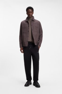 Hugo Merino-wool rollneck sweater with embroidered logo polotröjor herr – bild 2