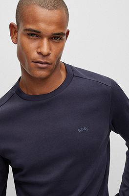 Boss mesh crew clearance sweatshirt