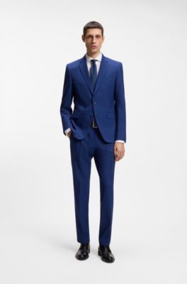 Regular-Fit Hemd aus elastischem Baumwoll-Twill mit b&uuml;gelleichtem Finish, Wei&szlig;