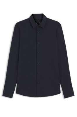 Chemise Slim en coton stretch mélangé performant