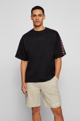 BOSS & NBA camiseta relaxed fit de interlock de algod&oacute;n con detalle de la colaboraci&oacute;n, NBA Generic