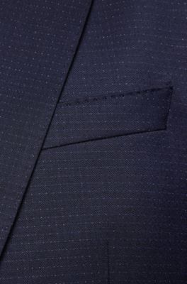 hugo boss suit material