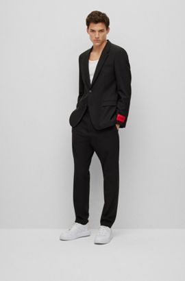 Fashion Suits Suit Trousers Hugo Boss Suit Trouser black casual look 