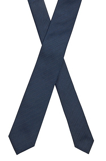 意大利制造纯真丝领带,  404_Dark Blue