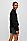 常规版型带边框徽标装饰混合材质毛衣,  001_Black