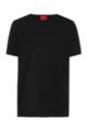 Camiseta regular fit en algodón Pima ligero, Negro