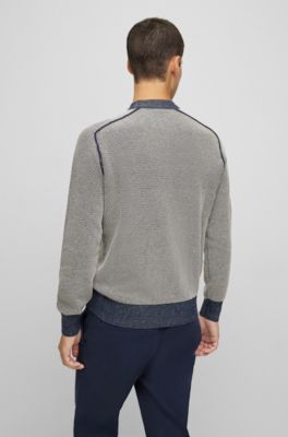 Farfetch Herren Kleidung Pullover & Strickjacken Pullover Crop Pullover Horseshoe-jacquard cropped jumper 