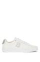 Lace-up trainers with 'B' detail, White