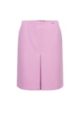 Slim-fit mini skirt in stretch fabric, light pink