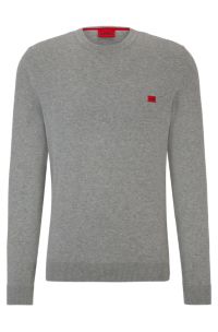 HUGO - Strickpullover aus Baumwolle mit rotem Logo-Label 塩屋様専用