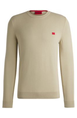 Hugo Boss Beige Cotton Men Sweater main image 1