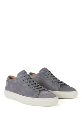 nubuck leather trainers