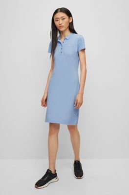 light blue polo dress womens