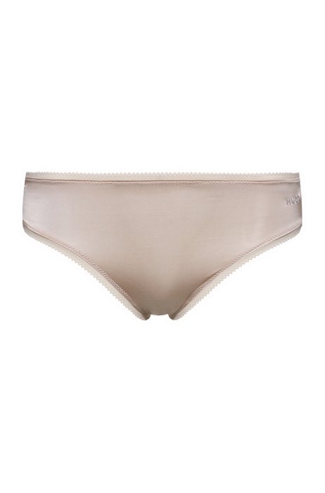 Stretch-jersey briefs with logo detailing, light pink