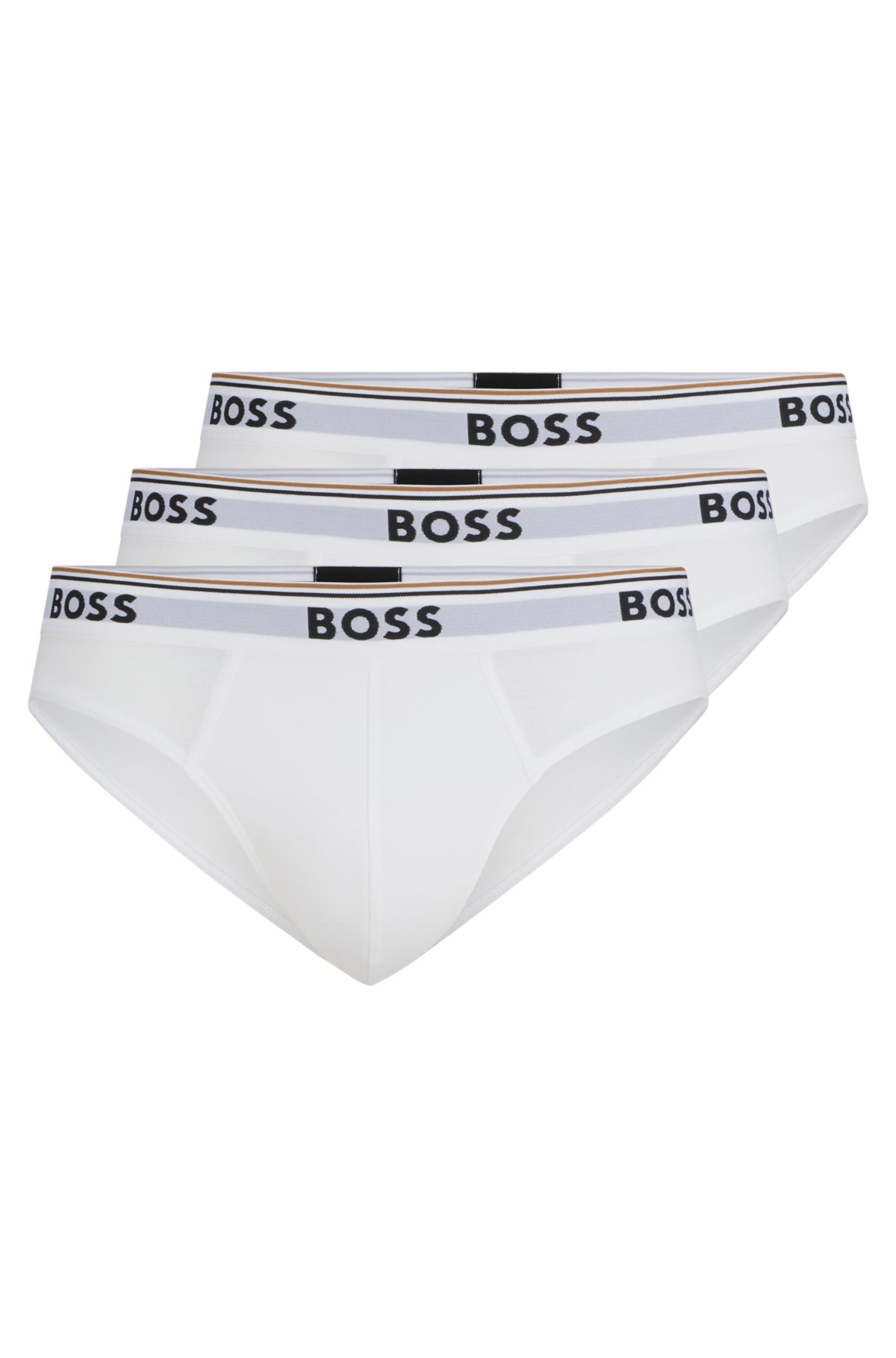 Briefs in a triple pack - white, Slips