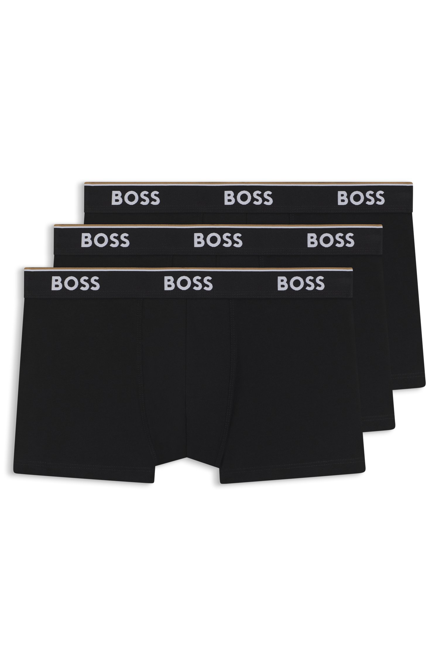 Boss Korta Boxershorts Power 3-pack svart 001 Svart Storlek herr – bild 2